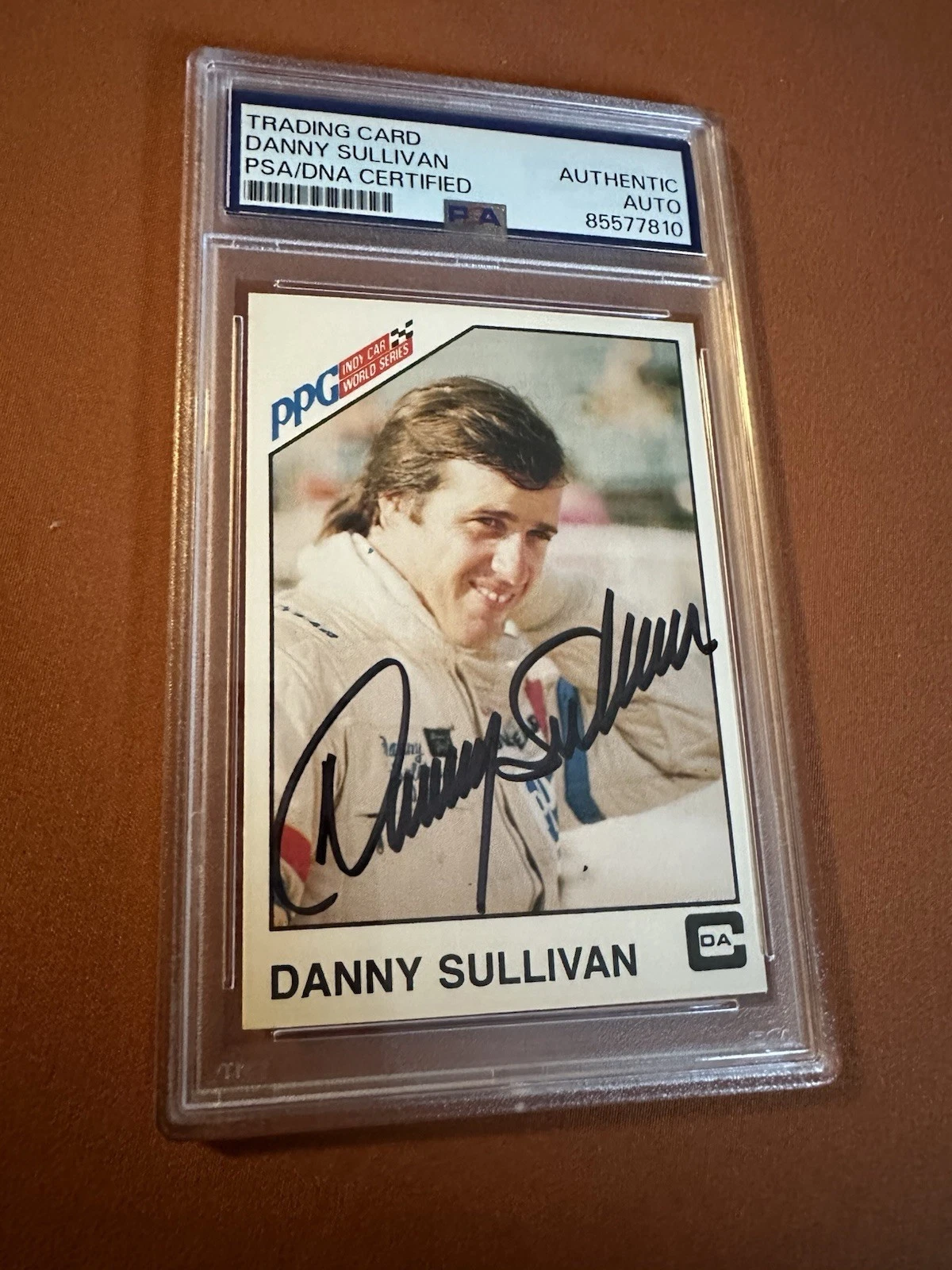 Danny Sullivan Signed 1983 PPG Indy Car Card #26 PSA /DNA COA RC Rookie