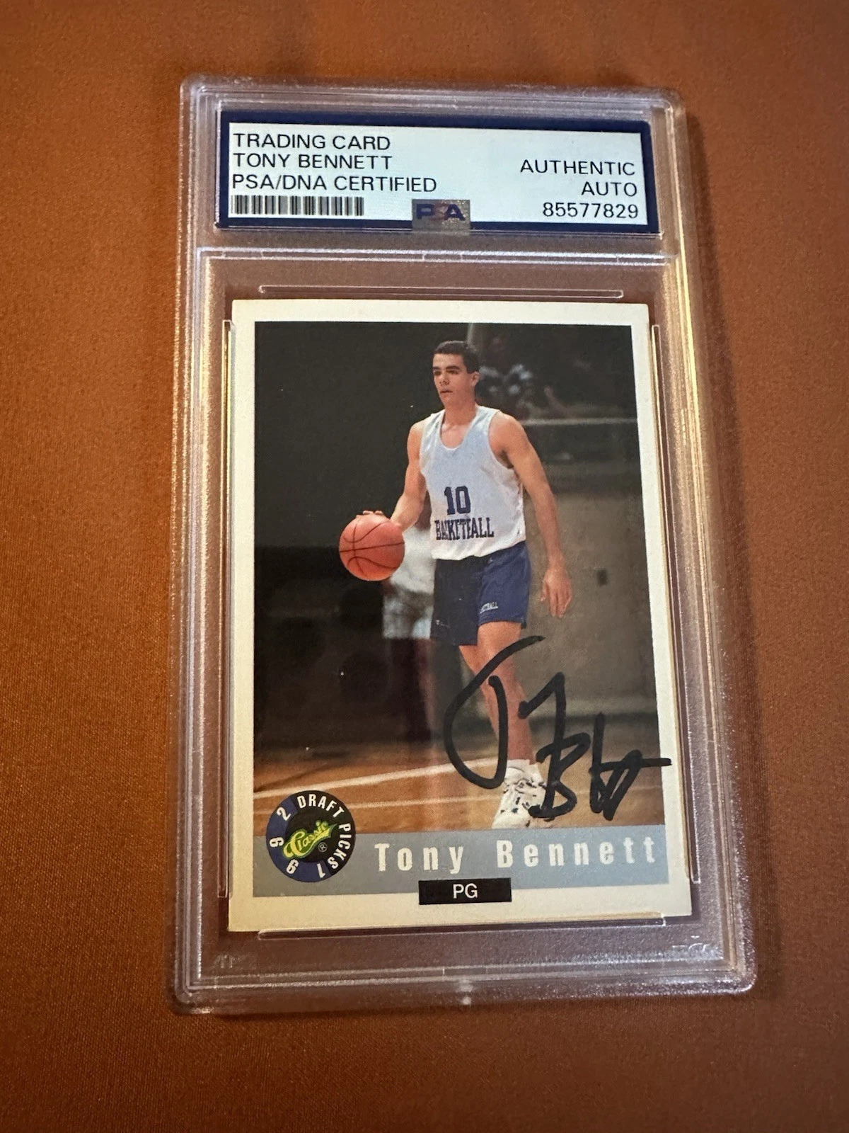 Tony Bennett Signed 1992 Classic Card #4 PSA /DNA COA RC Rookie Autographed