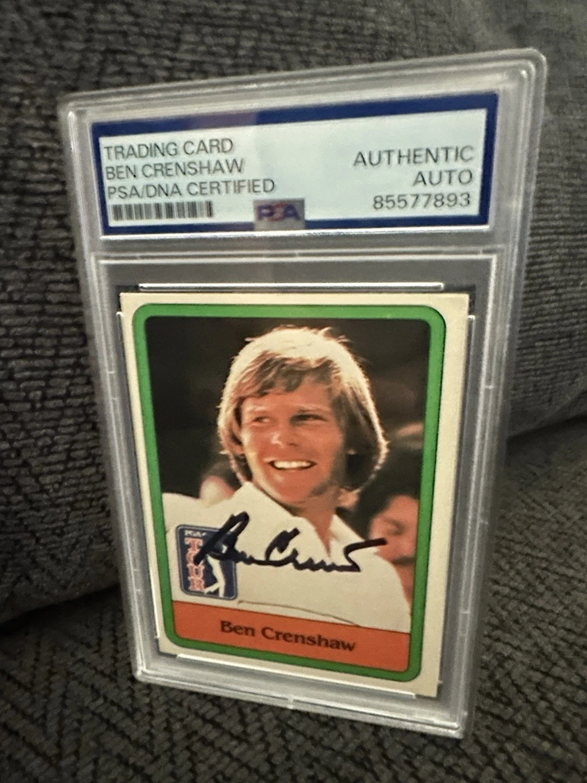 Ben Crenshaw Signed 1981 Donruss Card #5 PSA /DNA Slab COA RC Rookie