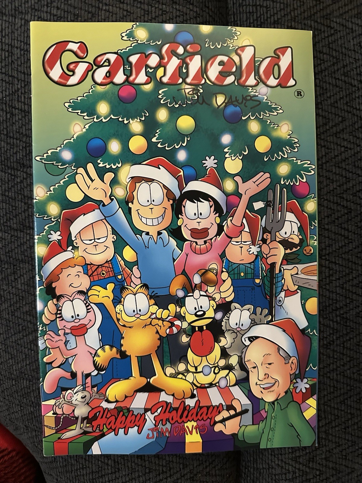 Jim Davis Signed Garfield Magazine Cartoons Kaboom Comic Book