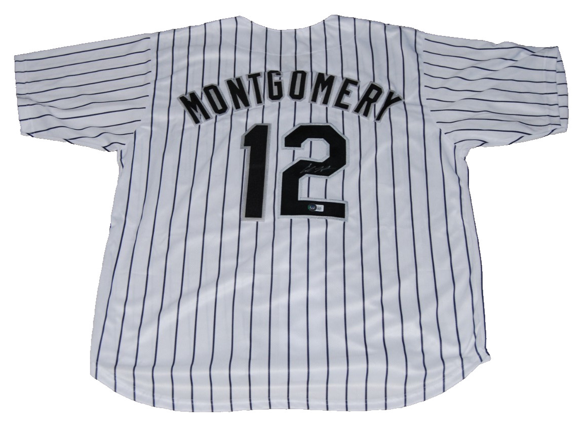 COLSON MONTGOMERY signed (CHICAGO WHITE SOX) baseball jersey BECKETT WX71741