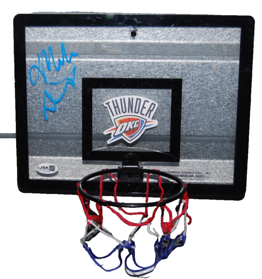 MARK DAIGNEAULT signed (OKLAHOMA CITY THUNER) NBA Toy Mini Rim Hoop JSA CH19179