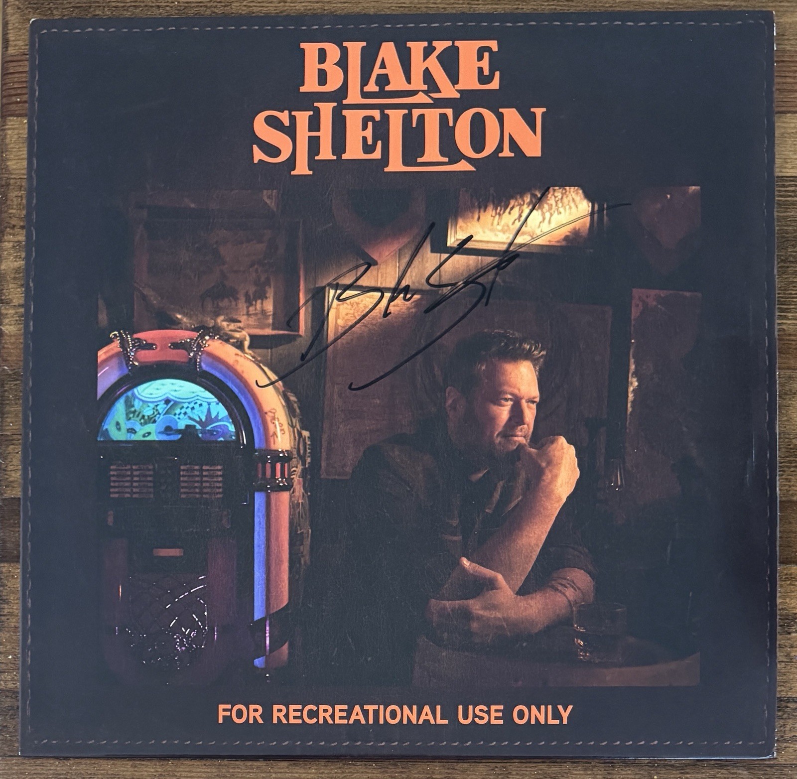 SIGNED Blake Shelton For Recreational Use Autographed Vinyl LP Beckett BAS COA