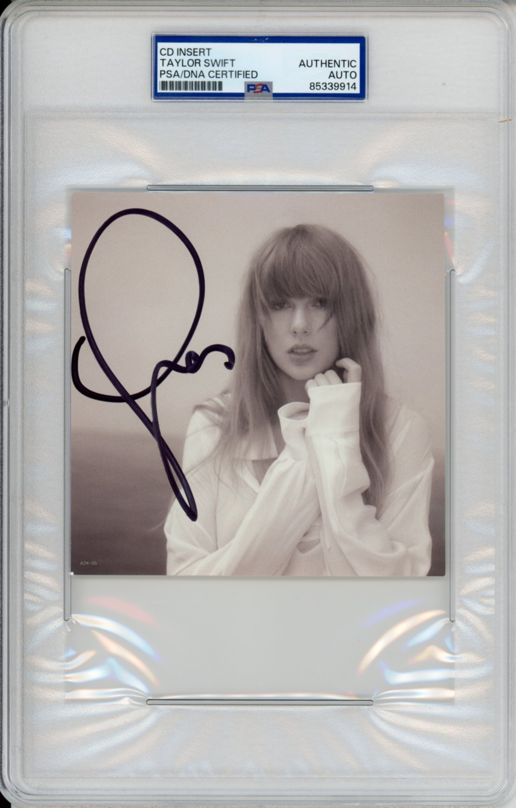 Signed TAYLOR SWIFT TTPD Tortured Poets Dept CD Picture PSA DNA COA AUTOGRAPHED