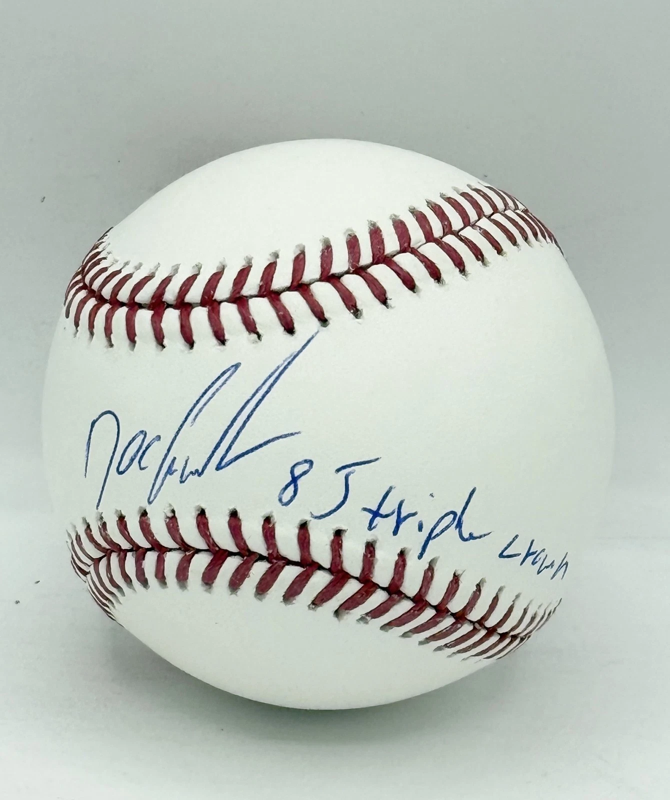 Dwight Gooden Mets signed MLB Baseball Ball W/ Triple Crown Insc Beckett Witness