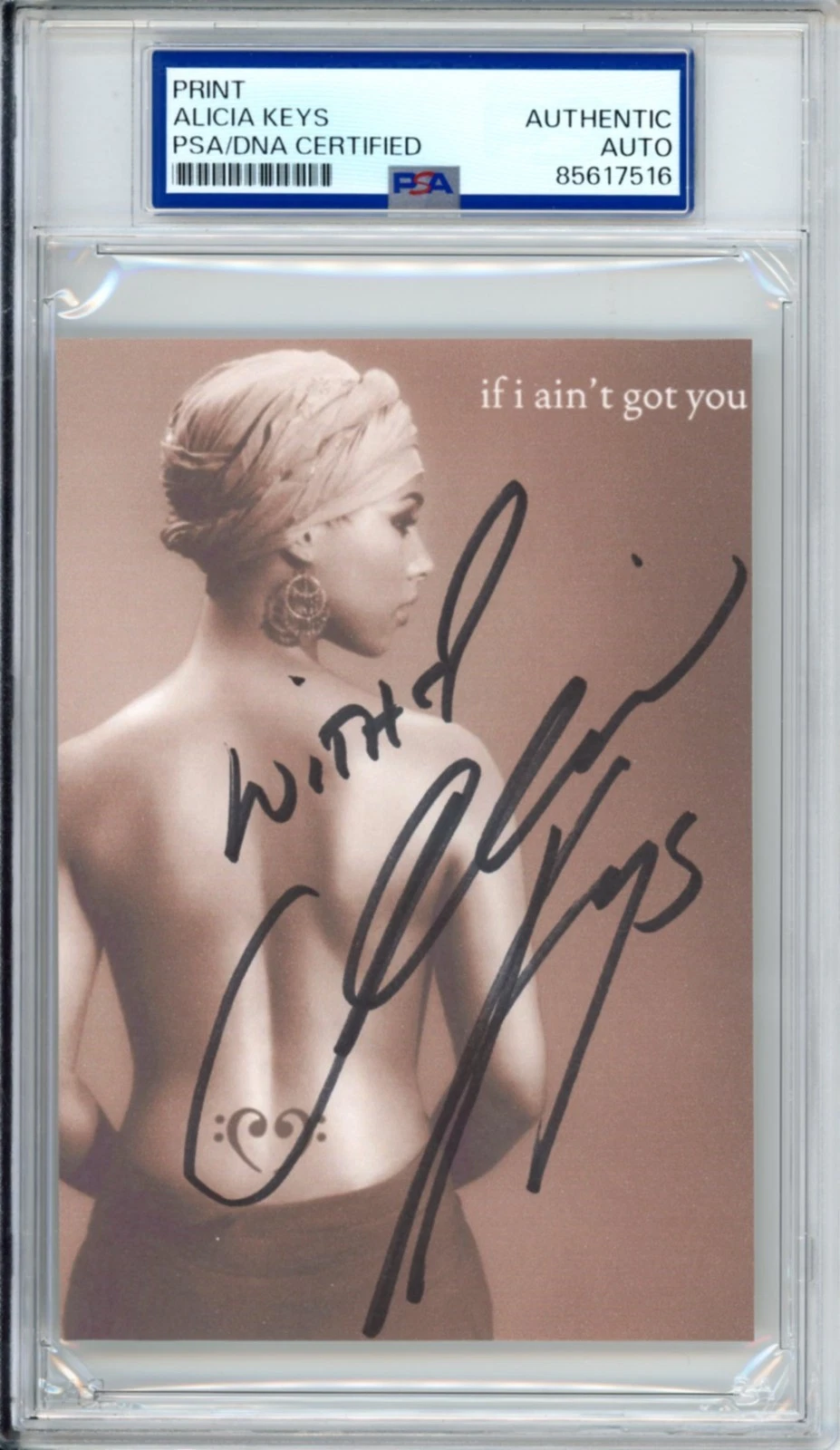 Alicia Keys SIGNED If I Ain't Got You Album Cover Print PSA DNA COA AUTOGRAPH