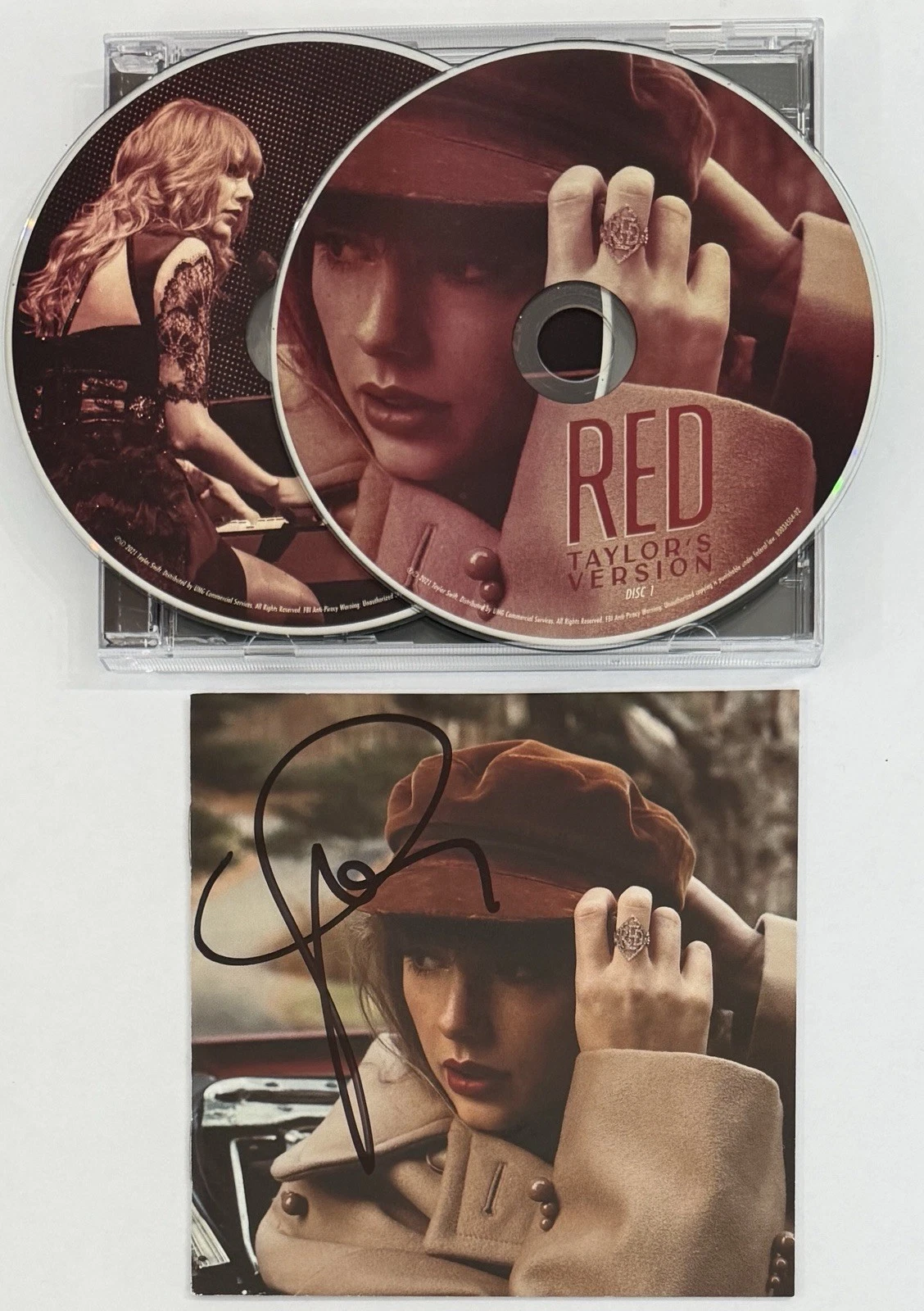 TAYLOR SWIFT Red Taylor’s Version Signed Autographed Cover Book & CD PSA DNA COA
