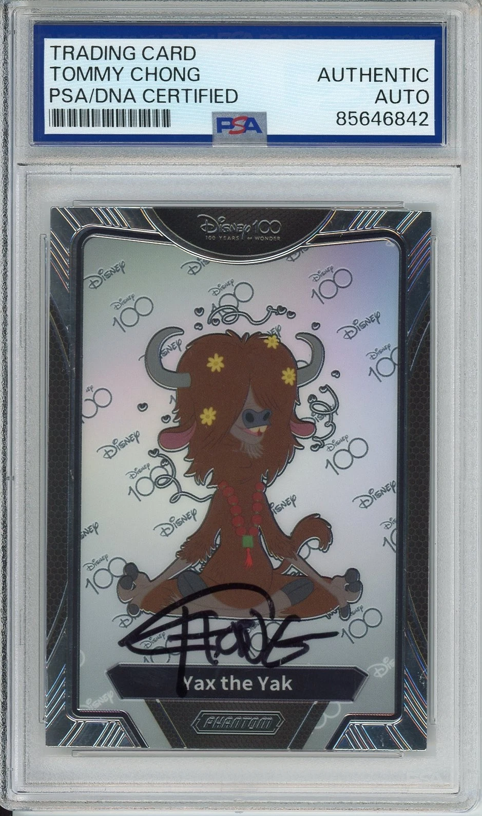 2023 Kakawow Chrome Disney 100 Card Yax The Yak Zootopia Tommy Chong PSA DNA COA