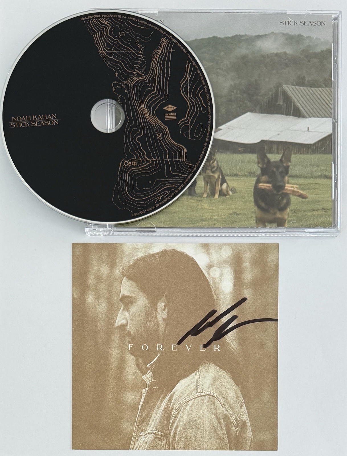 Noah Kahan Stick Season Forever SIGNED CD Cover Art Card PSA DNA COA Autographed