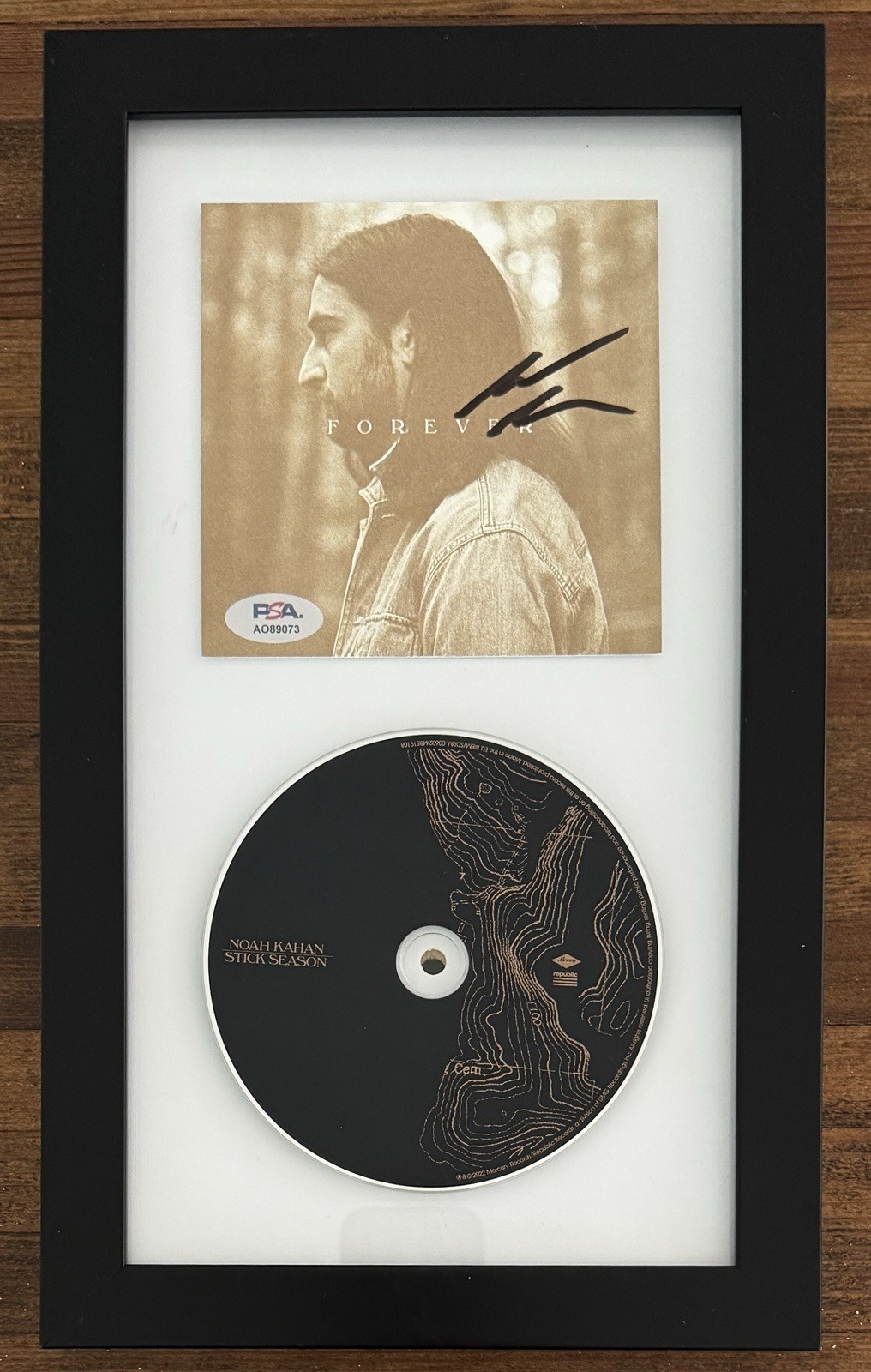 FRAMED Noah Kahan Stick Season SIGNED Album Card & CD PSA DNA COA Autographed