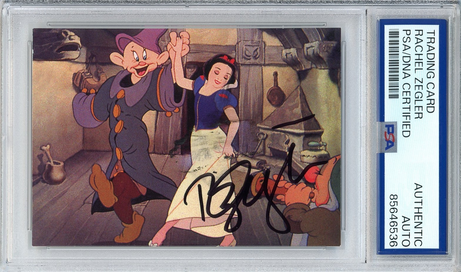 1994 SKYBOX DISNEY SNOW WHITE TRADING CARD #42 SIGNED RACHEL ZEGLER PSA DNA COA