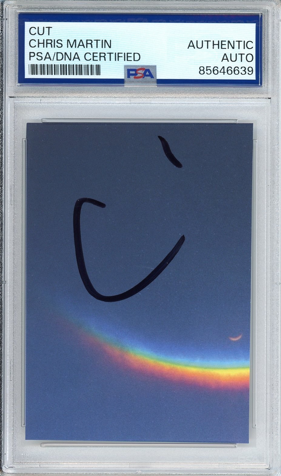 Chris Martin Coldplay SIGNED Album Cut Signature PSA DNA COA Certified Autograph