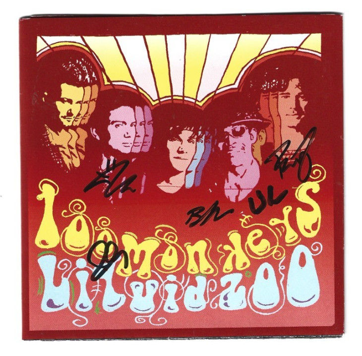 100 MONKEYS REAL HAND SIGNED LIQUID ZOO CD #2 COA AUTOGRAPHED RATHBONE TWILIGHT COLLECTIBLE MEMORABILIA