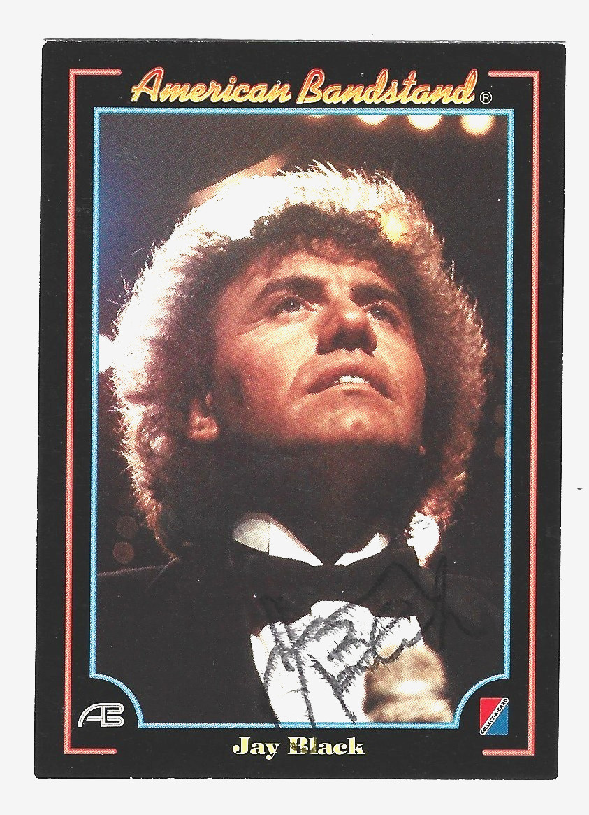 Jay Black singer REAL SIGNED 1993 American Bandstand Trading Card COA Americans