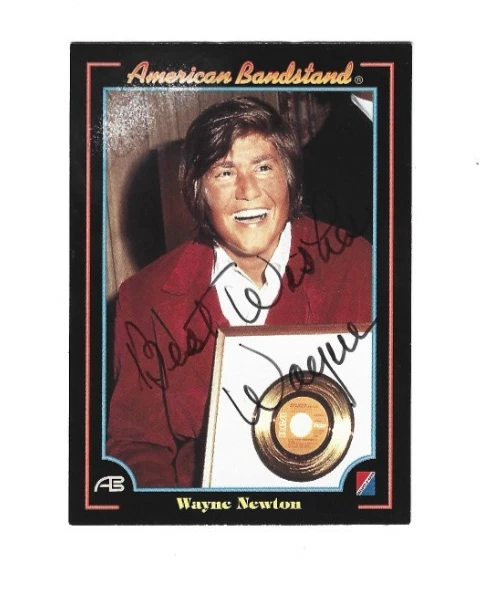 Wayne Newton REAL SIGNED 1993 American Bandstand Collect-A-Card COA Autographed