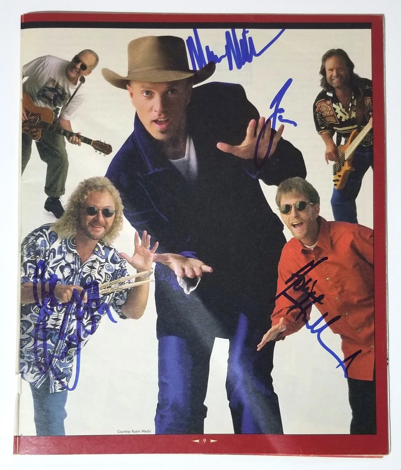 Sawyer Brown REAL hand SIGNED 1999 Country Weekly Magazine COA Autographed