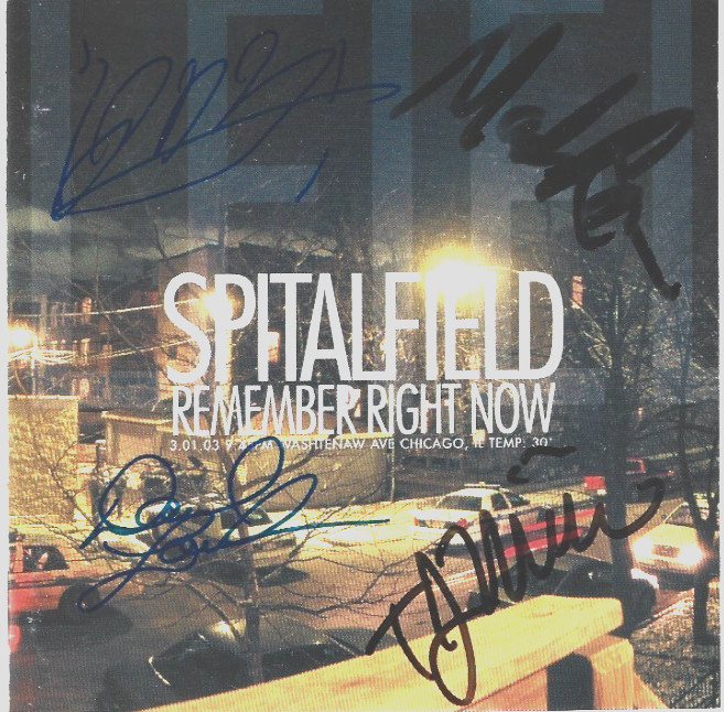 Spitalfield band REAL hand SIGNED Remember Right Now CD COA Autographed
