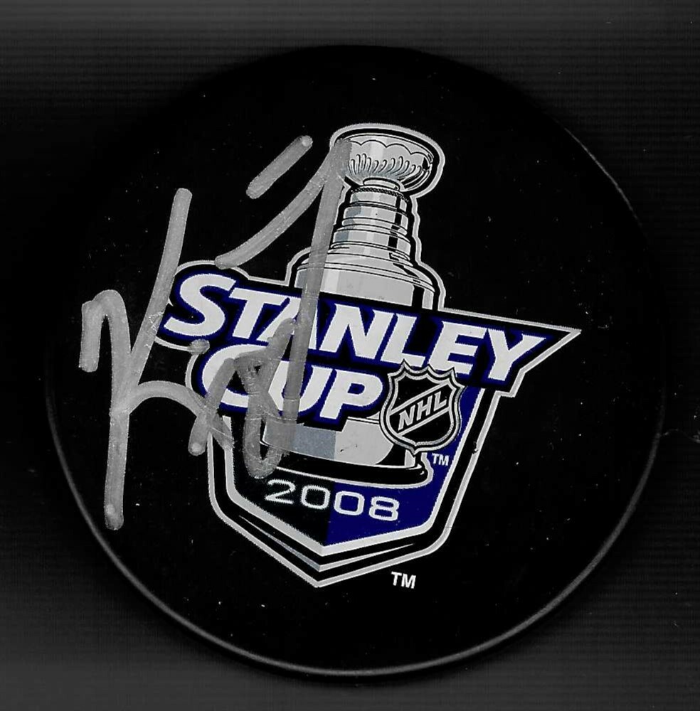 Kirk Maltby Signed Detroit Red Wings 2008 Stanley Cup Champions Logo Puck
