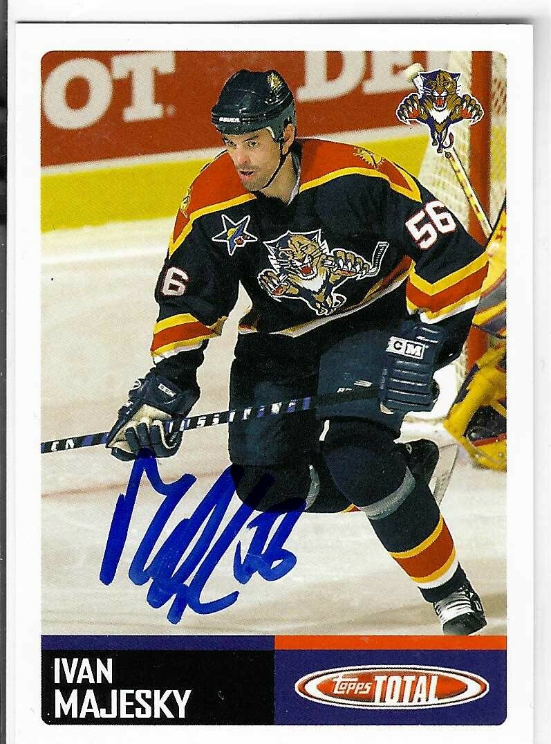 Ivan Majesky Signed 2002/03 Topps Total Card #424