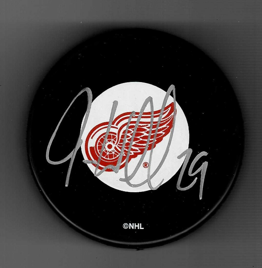 Jason Williams Signed Detroit Red Wings Puck