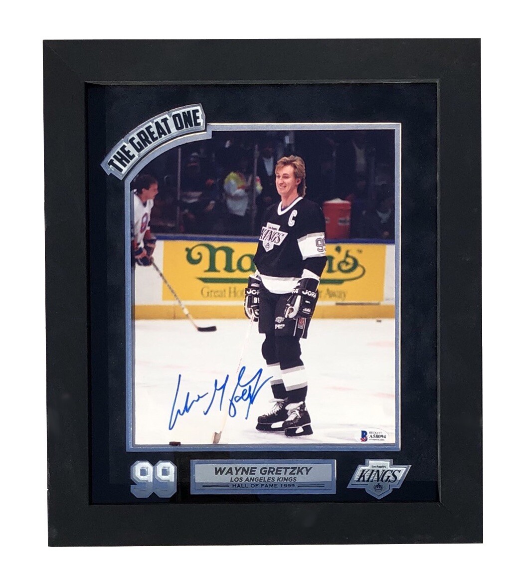 Wayne Gretzky Signed Los Angeles Kings Custom Framed 8x10 Photo Beckett LOA COA