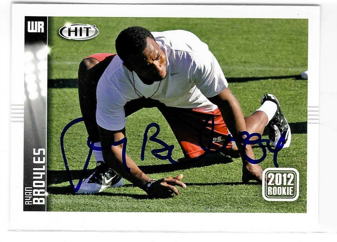 Ryan Broyles Signed 2012 Sage Hit Card #67 Oaklahoma