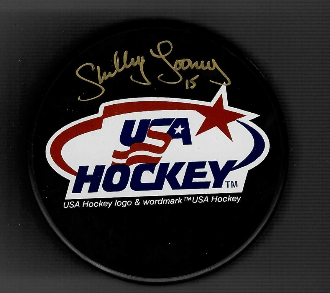Shelley Looney Signed USA Hockey Olympics Puck