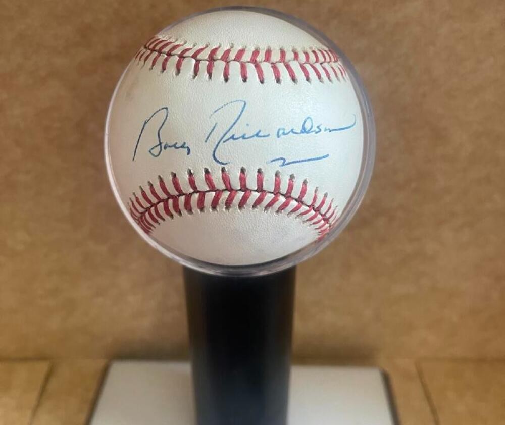 BOBBY RICHARDSON NEW YORK YANKEES  SIGNED AUTOGRAPHED A.L. BASEBALL BECKETT AUTH