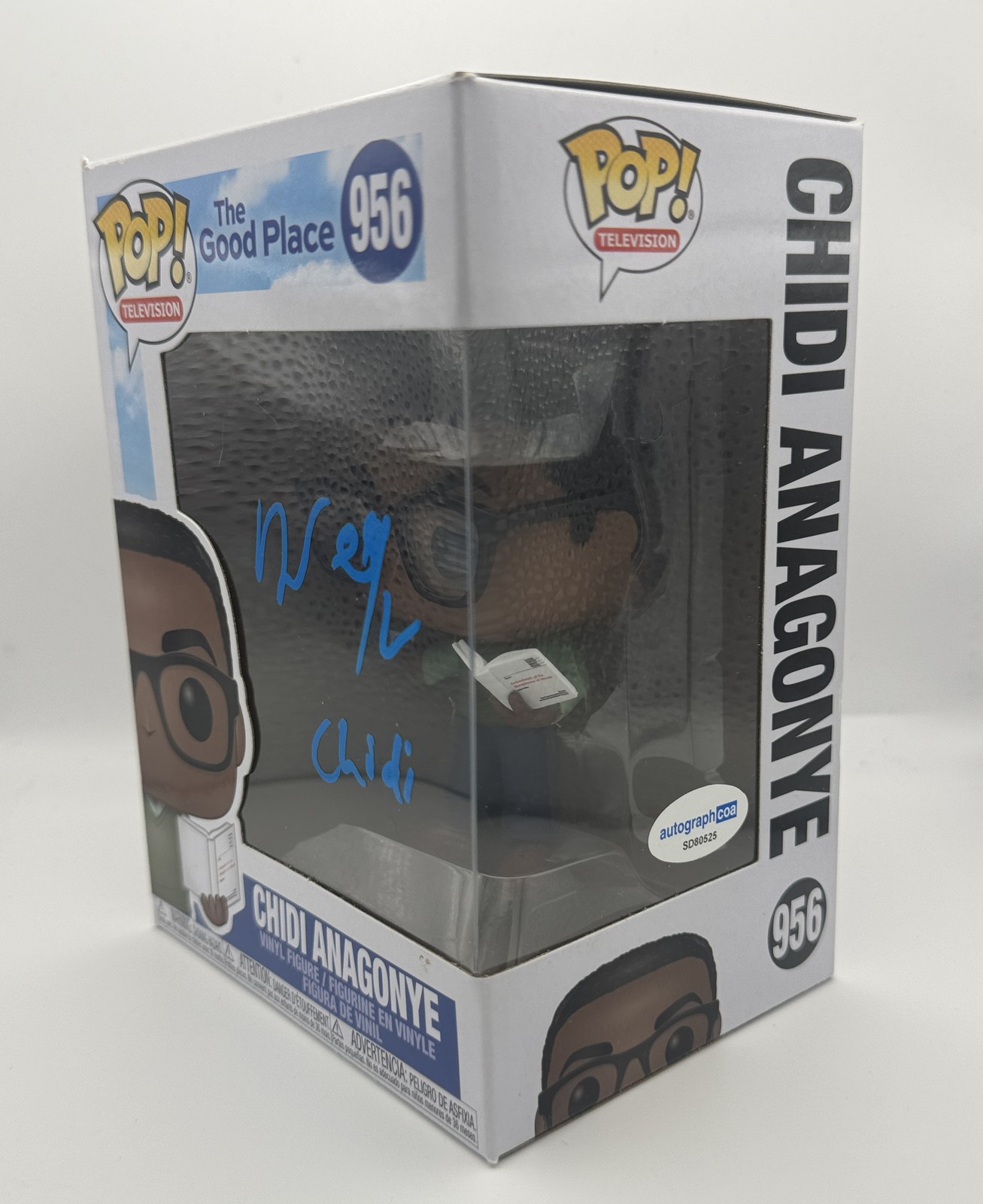 WILLIAM JACKSON HARPER “THE GOOD PLACE” SIGNED CHIDI ANAGONYE 956 FUNKO POP ACOA COLLECTIBLE MEMORABILIA