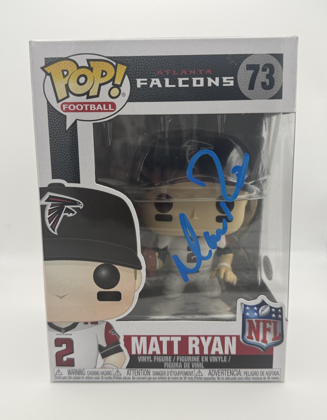 Matt Ryan AUTOGRAPH Signed Atlanta Falcons NFL Football 73 Funko Pop Figure ACOA