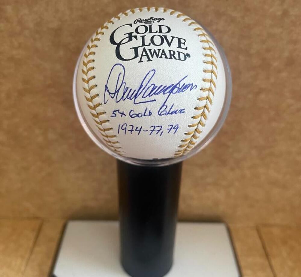 DAVE CONCEPCION 5X GOLD GLOVE 1974-77,79 SIGNED GOLD GLOVE BASEBALL