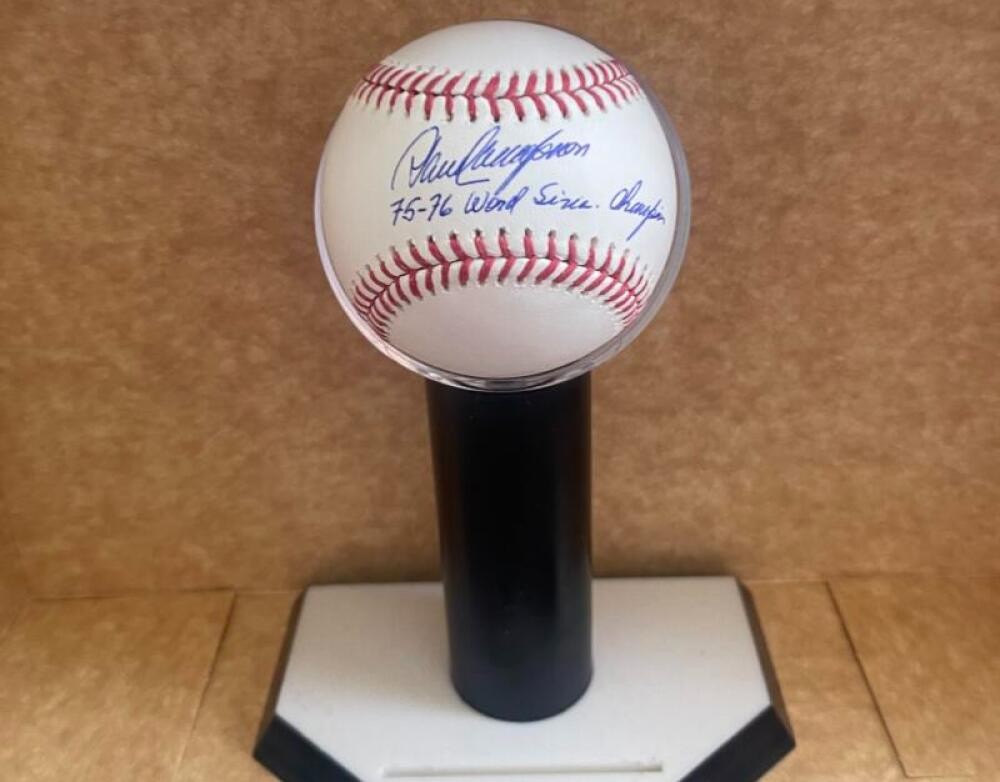 DAVE CONCEPCION 75-76 WORLD SERIES CHAMPS SIGNED GOLD GLOVE BASEBALL BECKETT AUT