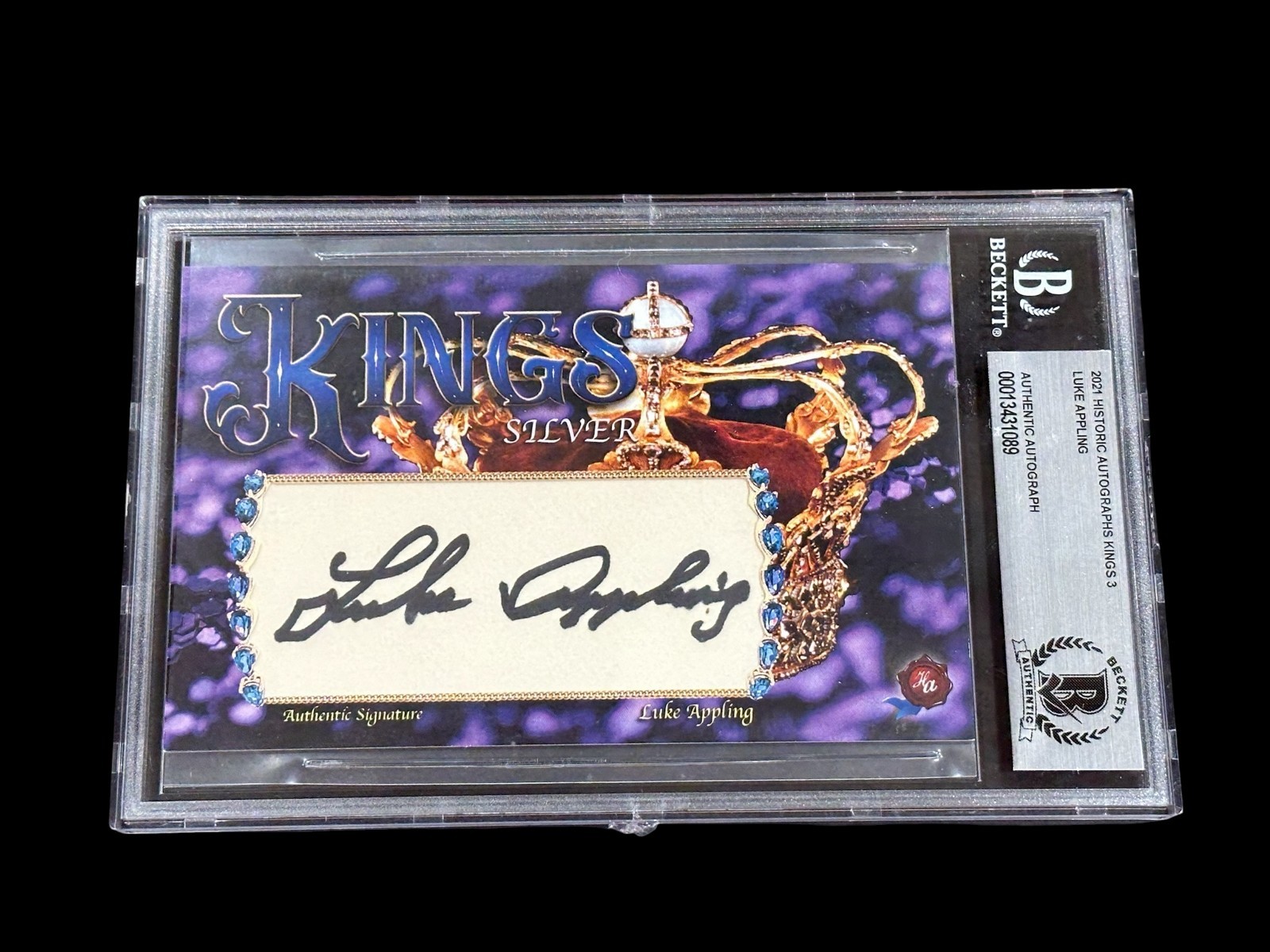 Luke Appling 2021 Historic Autographs Kings Signed Autograph BAS Beckett Slab
