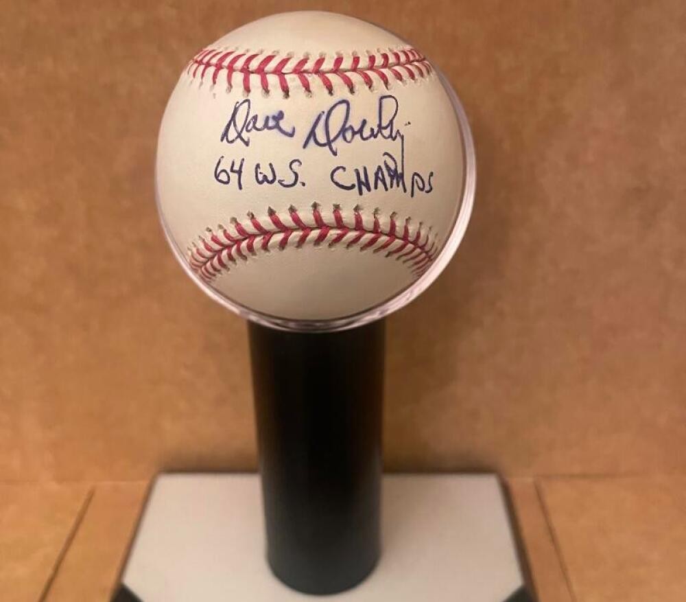 DAVE DOWNLING 64 WS CHAMPS CARDINALS SIGNED AUTO M.L. BASEBALL BECKETT AUTH