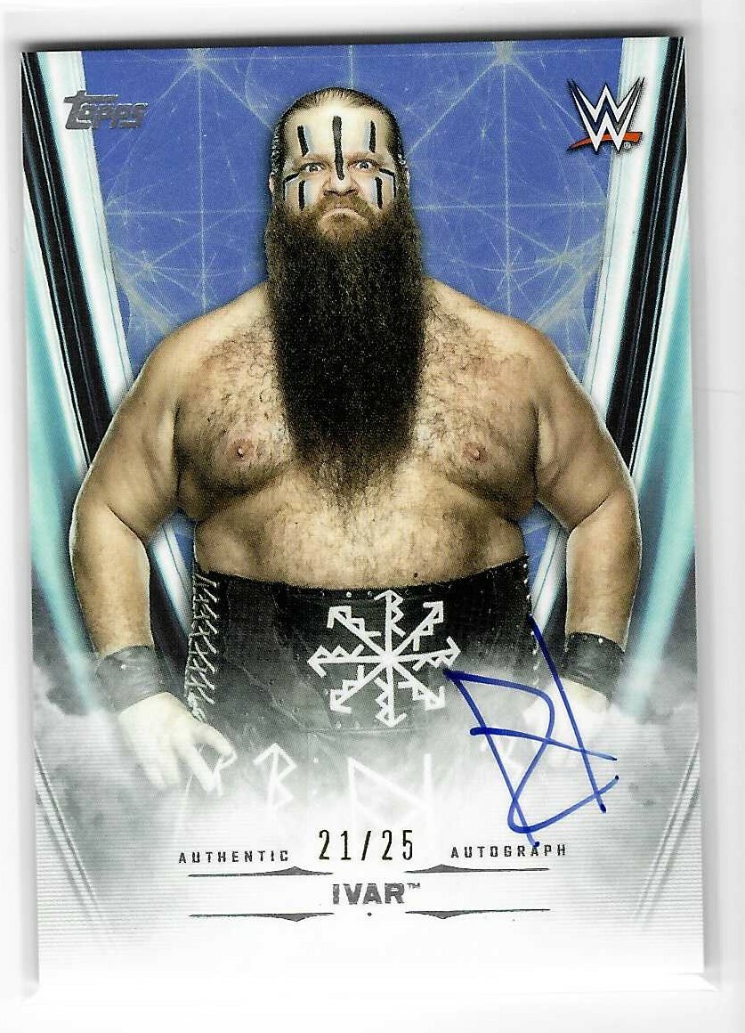 Ivar 2020 Topps Undisputed WWE Autograph Blue Card A-IV 21/25
