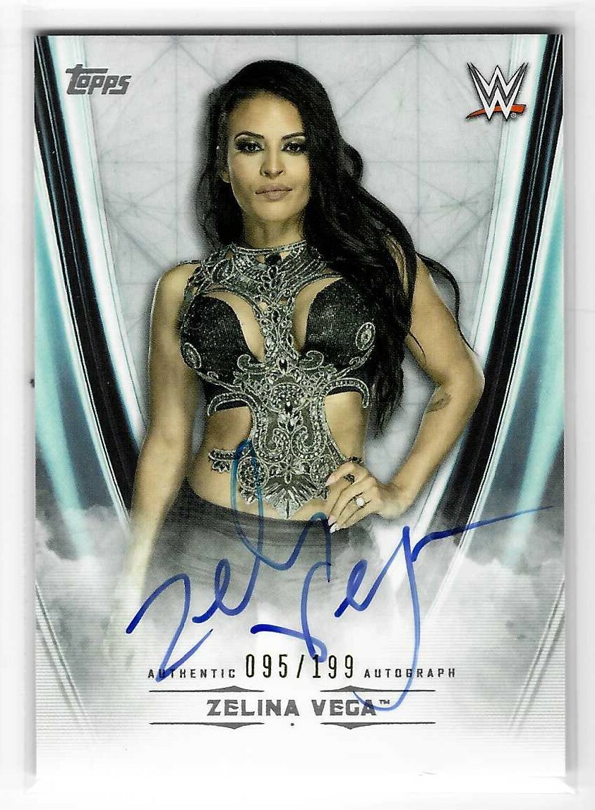ZELINA VEGA 2020 TOPPS WWE UNDISPUTED AUTHENTIC AUTOGRAPH CARD A-AZ 095/199 COLLECTIBLE MEMORABILIA