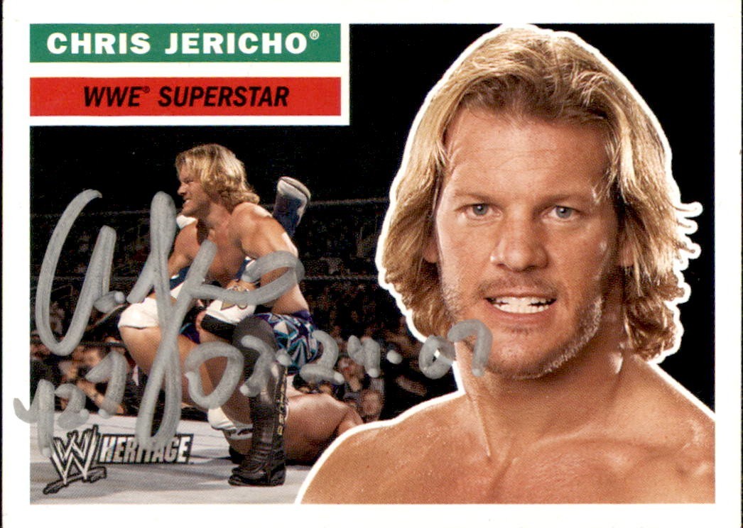 Chris Jericho Signed 2005 Topps WWE Heritage Card #14
