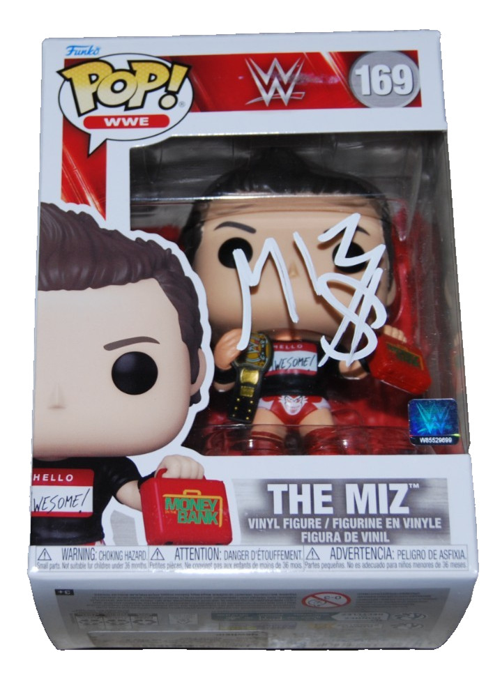 MICHAEL MIZANIN signed THE MIZ Money in the Bank Funko pop #169 BECKETT BU41125