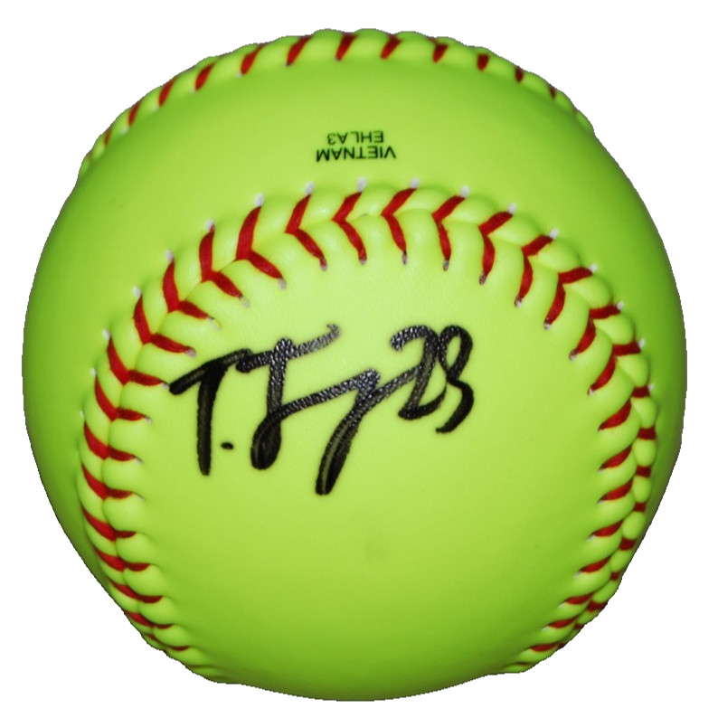 TIARE JENNINGS signed (VOLTS) OKLAHOMA SOONERS Softball 12
