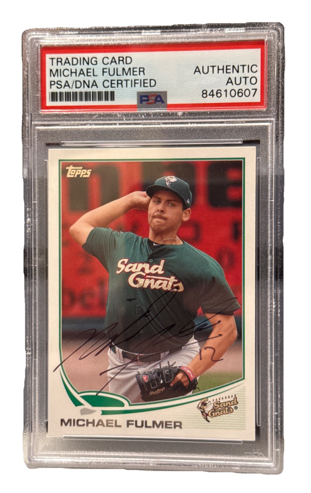 MICHAEL FULMER signed (Seattle Mariners) Topps 2013 minor Card PSA 84610607