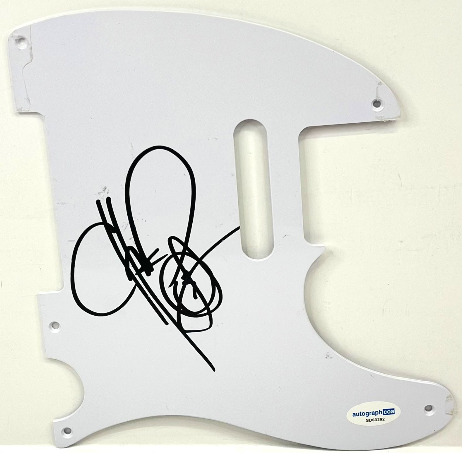 CHUCK D Public Enemy Signed Autograph Electric Guitar Pickguard ACOA COA 292
