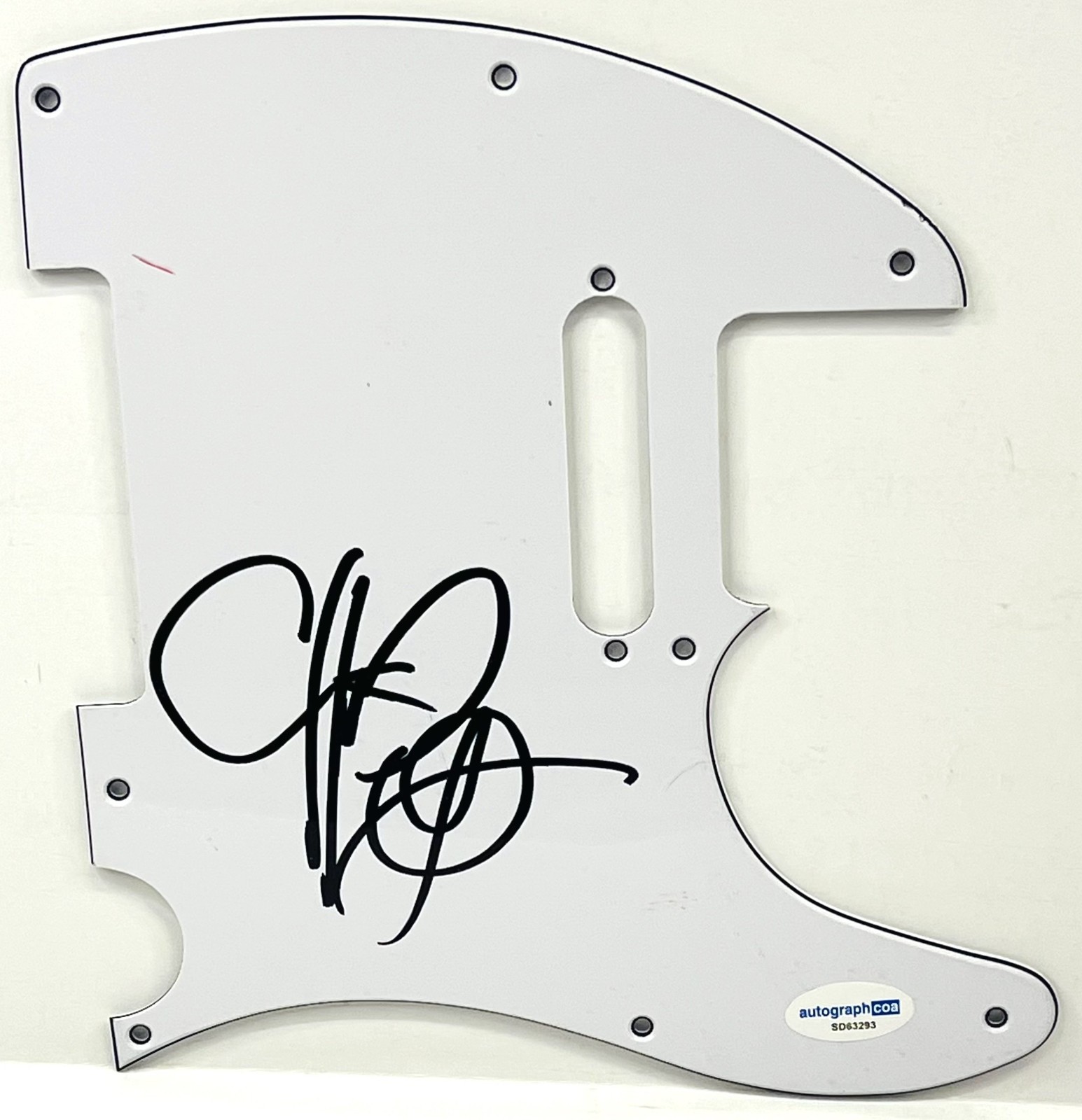 CHUCK D Public Enemy Signed Autograph Electric Guitar Pickguard ACOA COA 293
