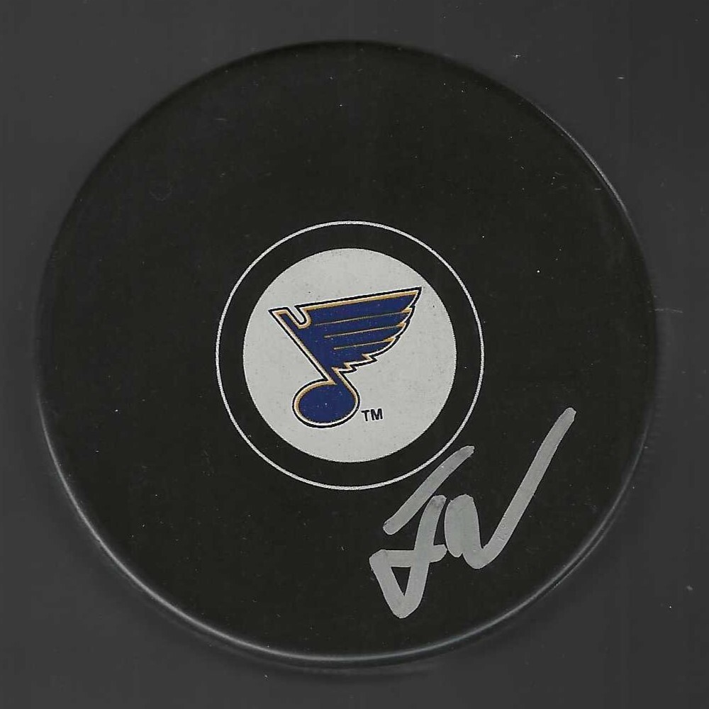 Tommy Vannelli Signed St. Louis Blues Puck