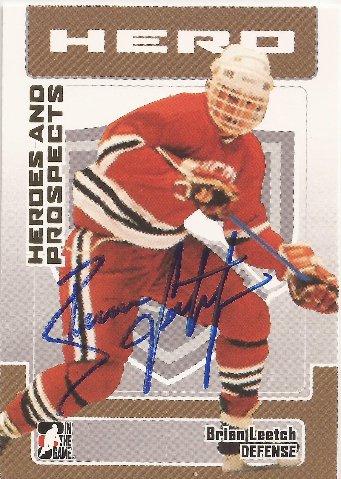 Brian Leetch Signed 2006/07 Heroes and Prospects Card