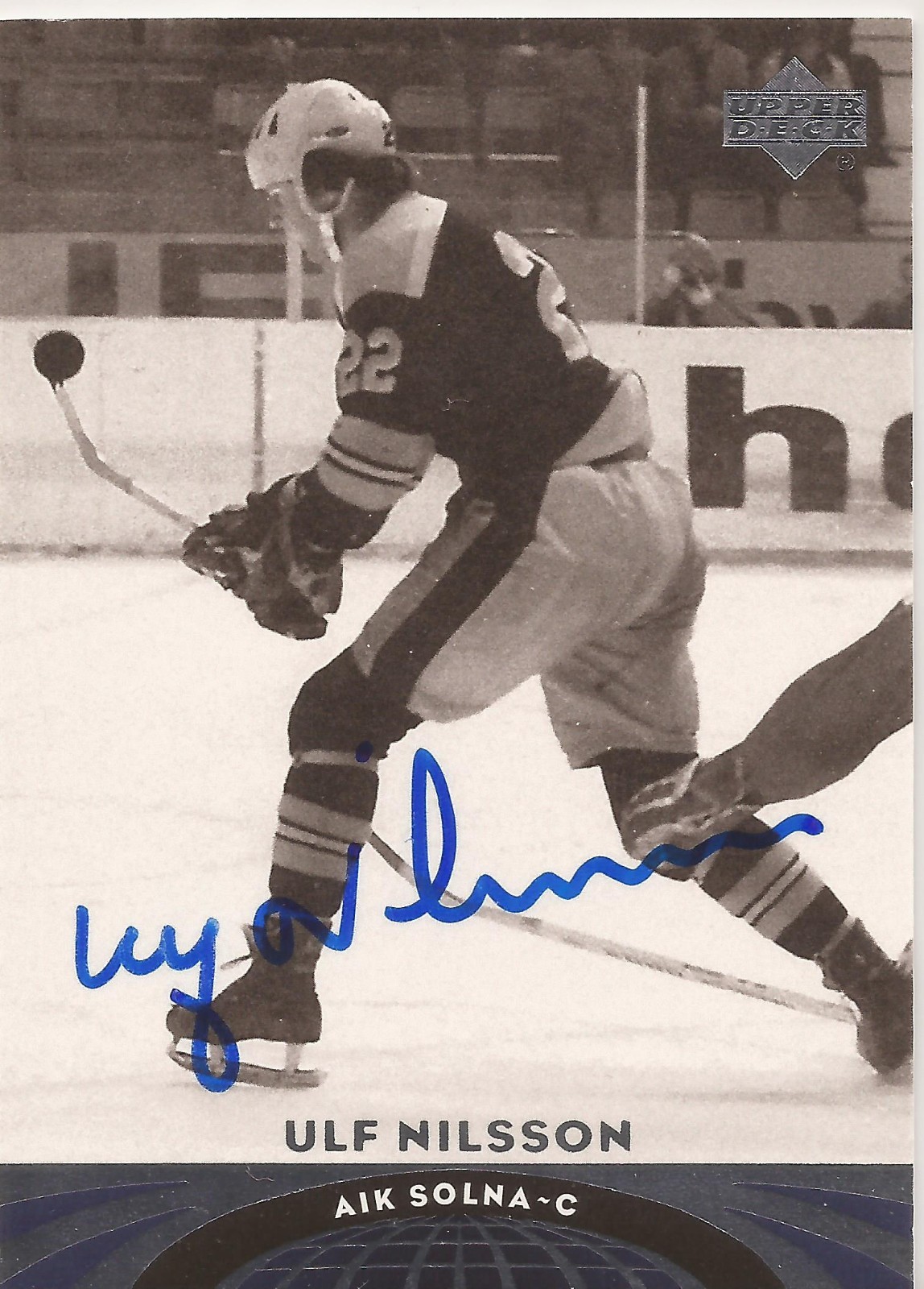 Ulf Nilsson Signed 2004/05 Upper Deck World Card