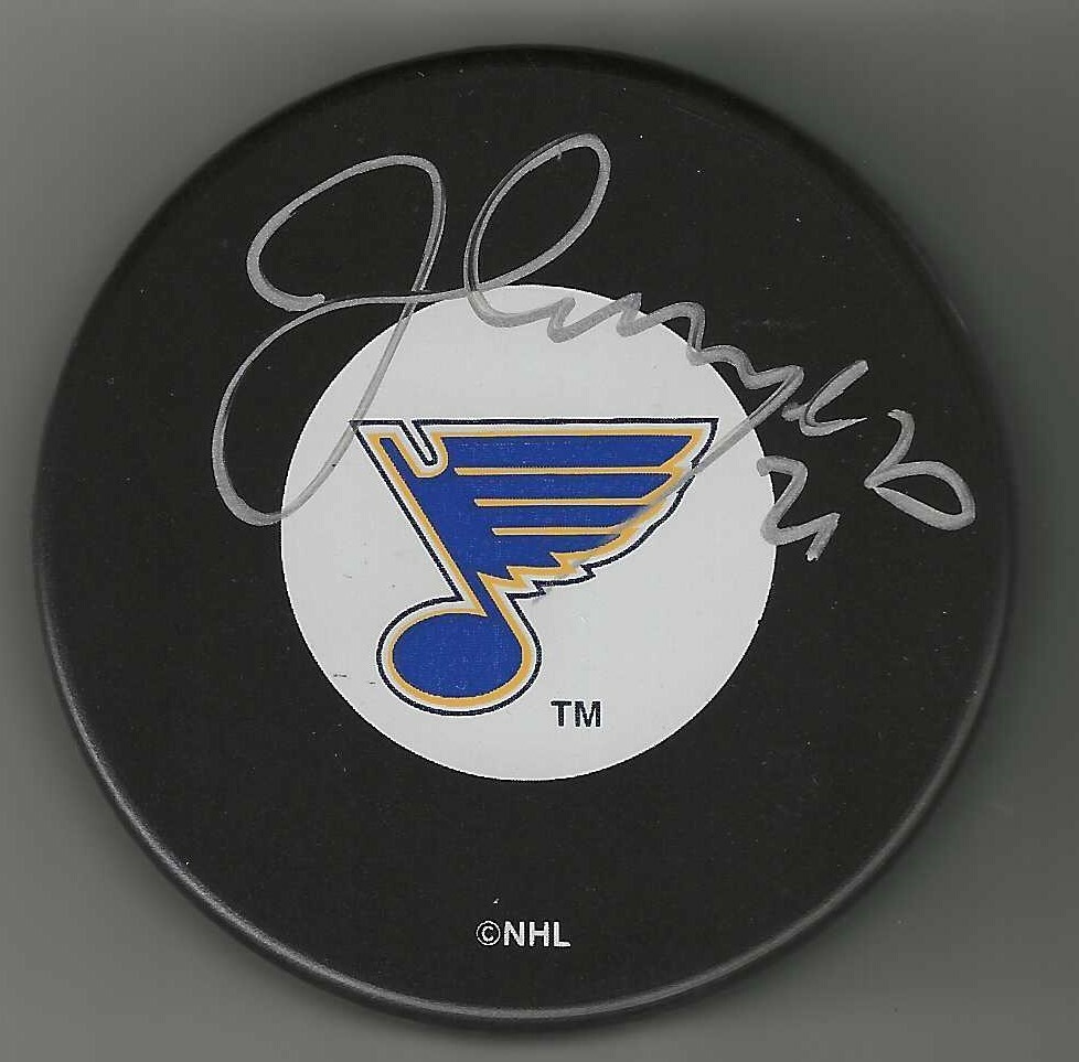Jamal Mayers Signed St Louis Blues Puck