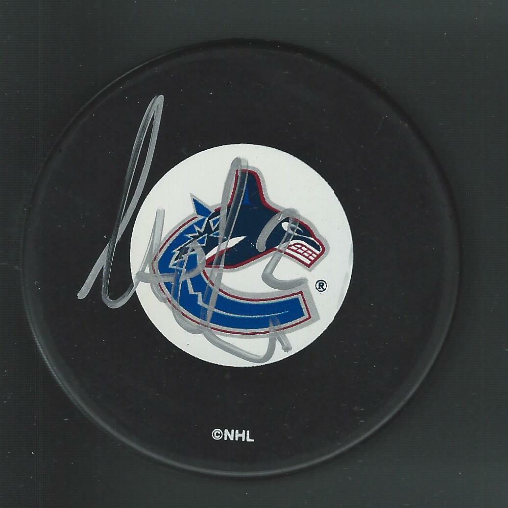 Mattias Ohlund Signed Vancouver Canucks Puck