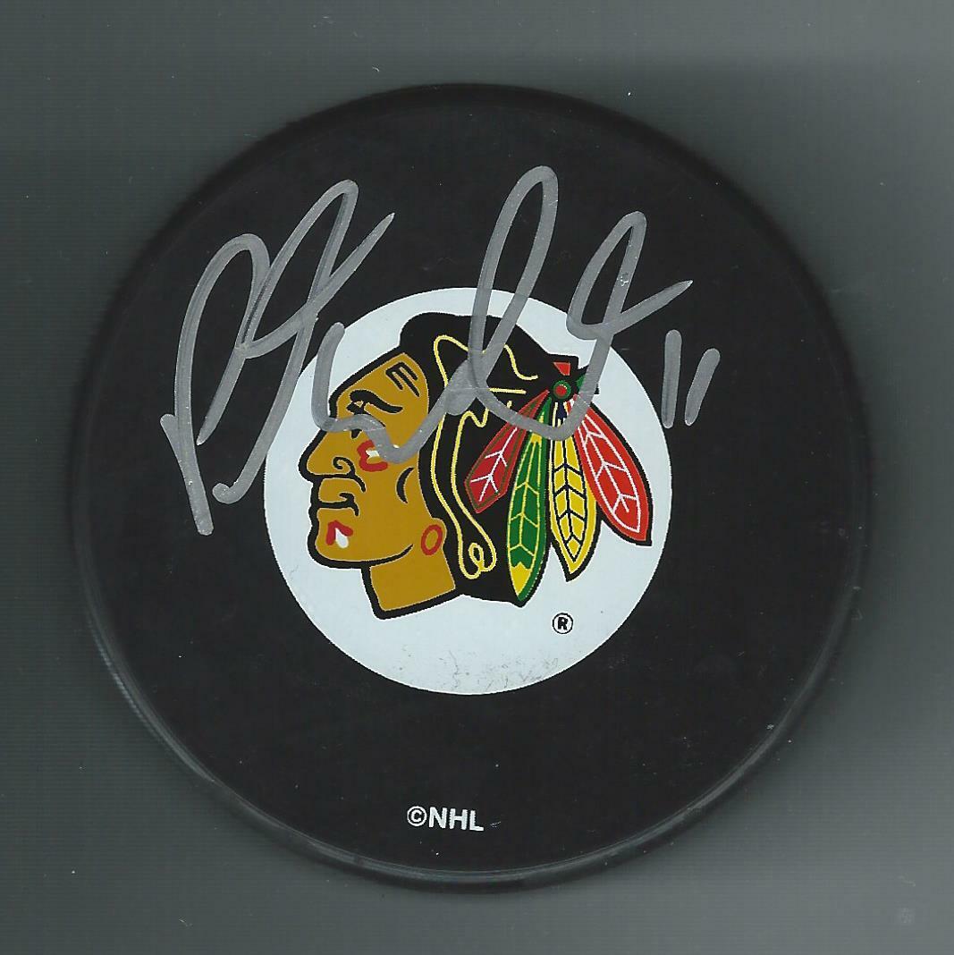 Peter White Signed Chicago Blackhawks Puck