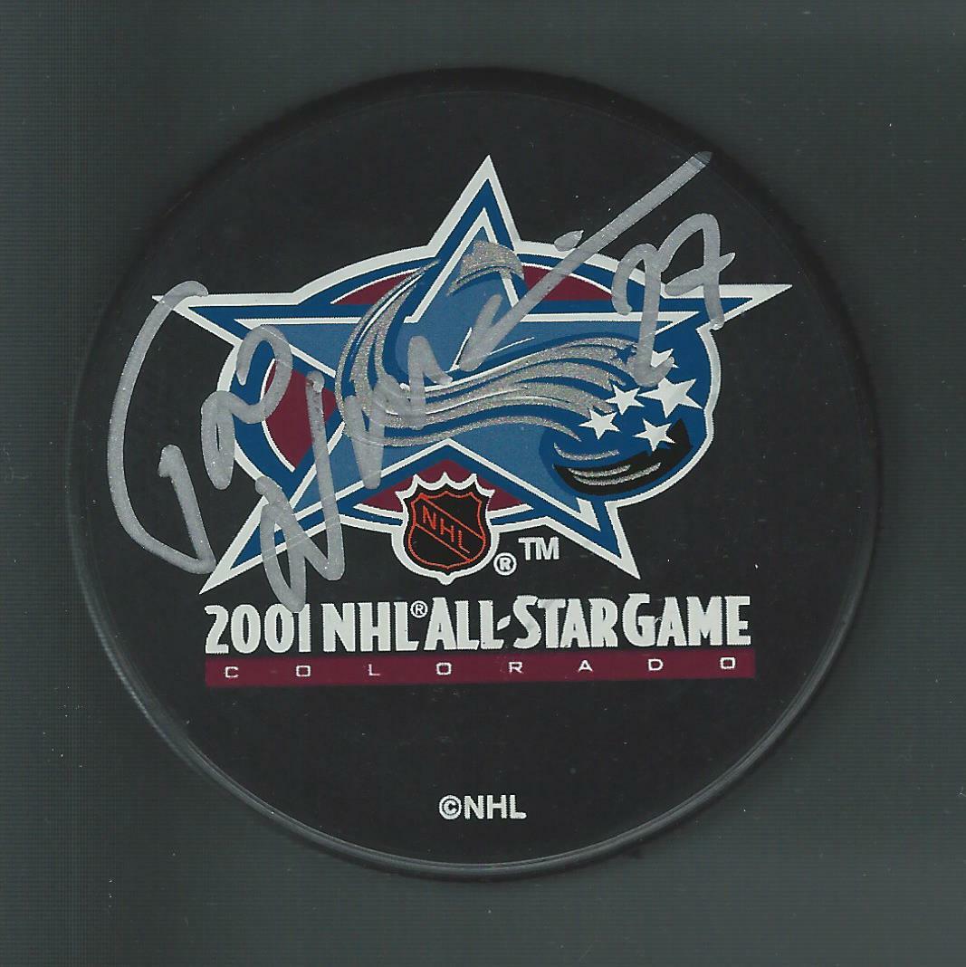 Teppo Numminen Signed 2001 NHL All Star Game Puck Phoenix Coyotes Utah Mammoth