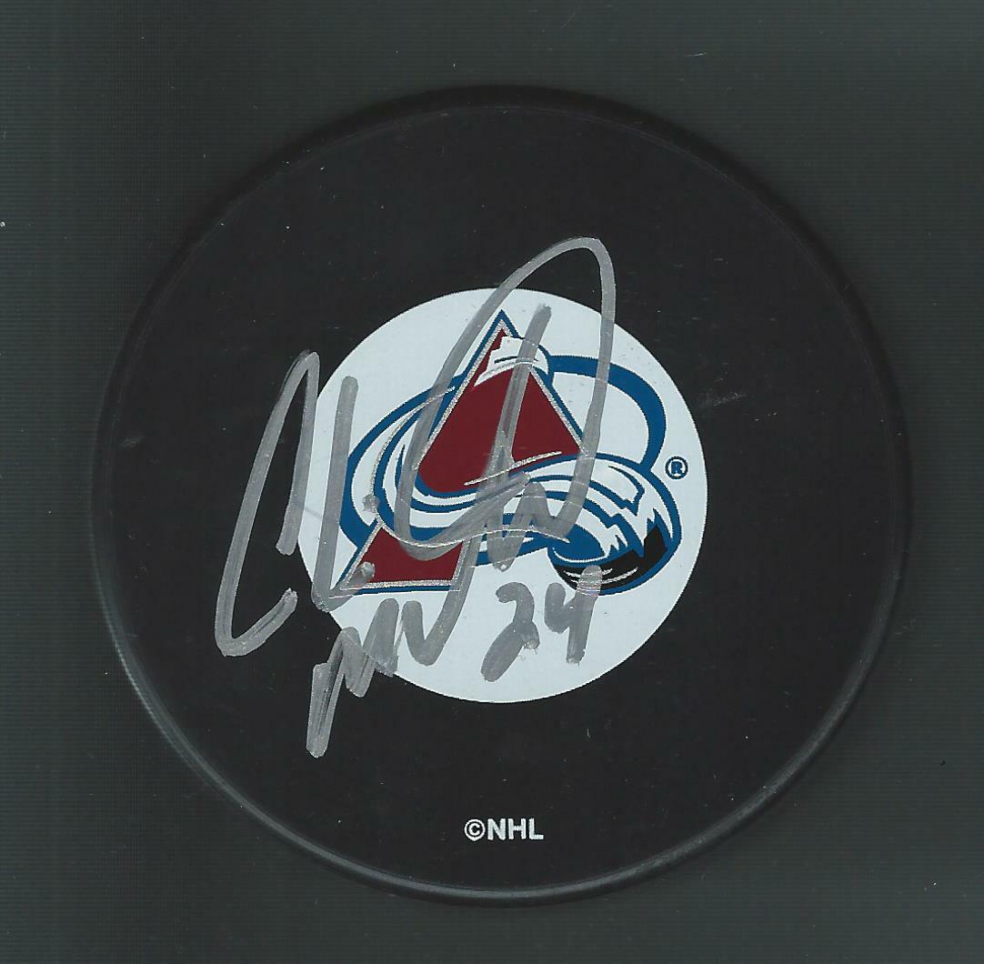 Chris McAllister Signed Colorado Avalanche Puck